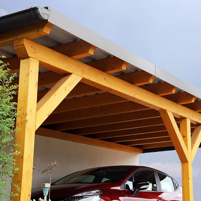 carport en bois sur mesure à Montlivault près de Blois dans le Loir-et-Cher 41