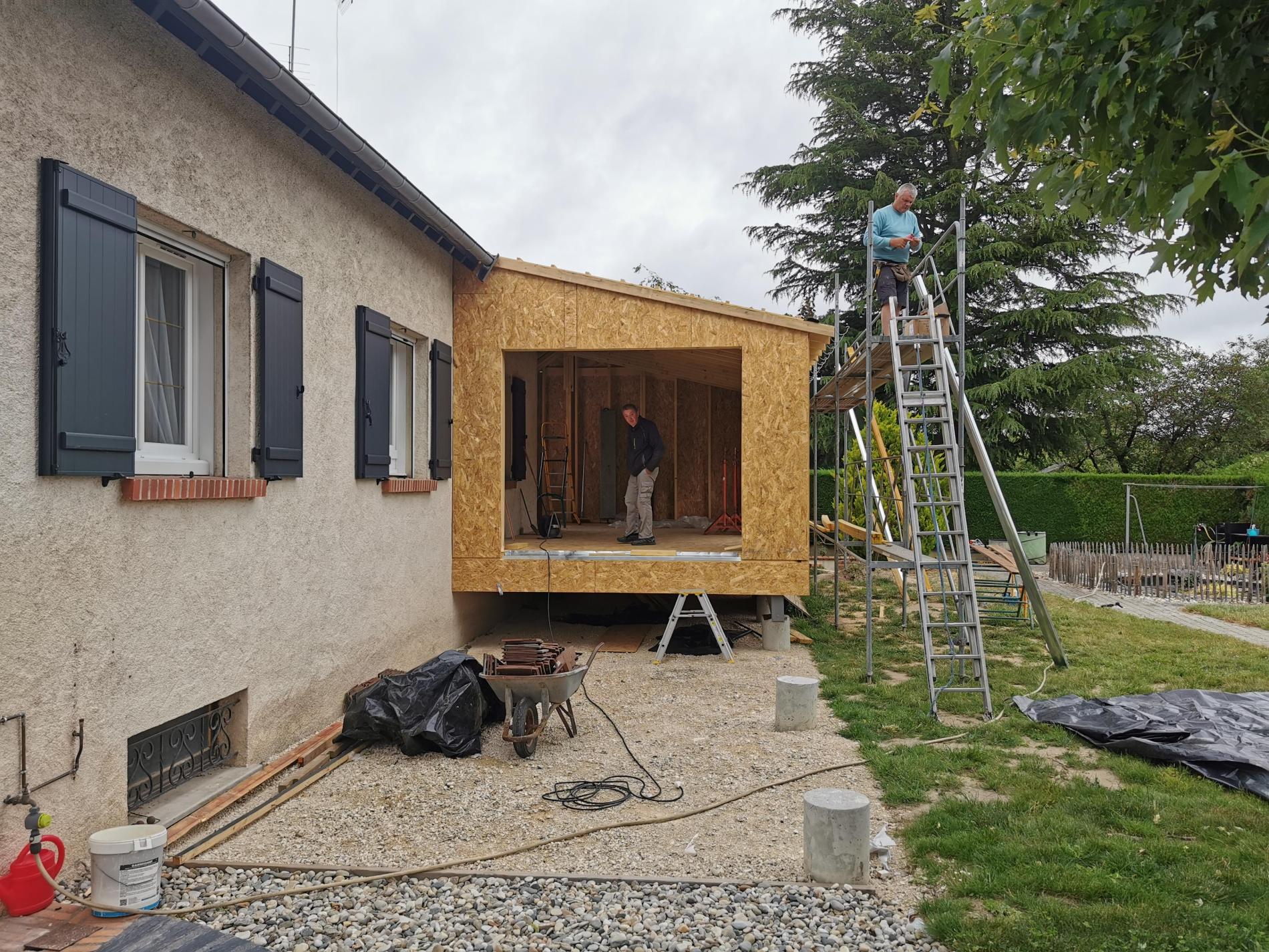 Extension Bois sur plots