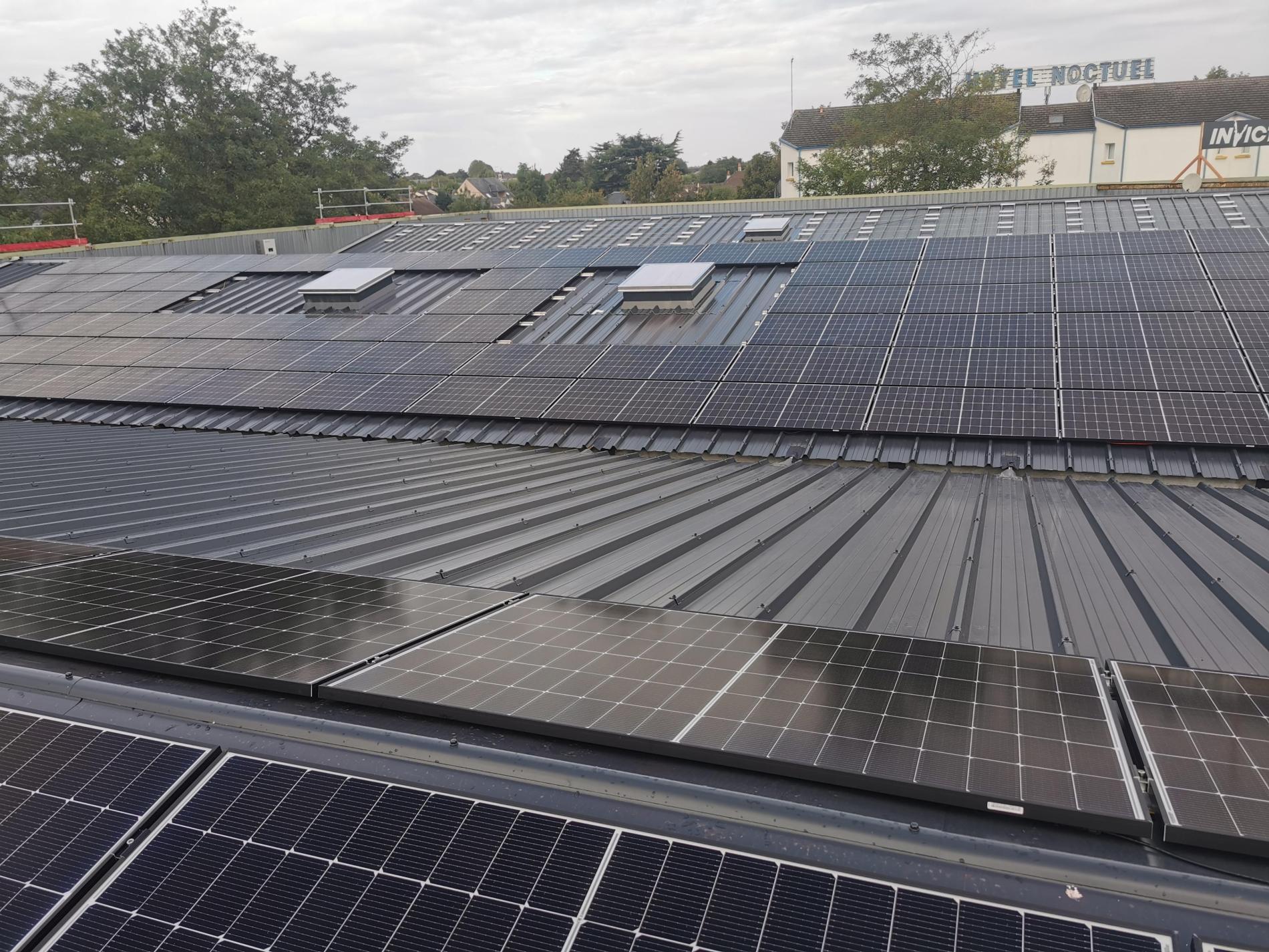 Mise en place Bac Acier + Photovoltaïque