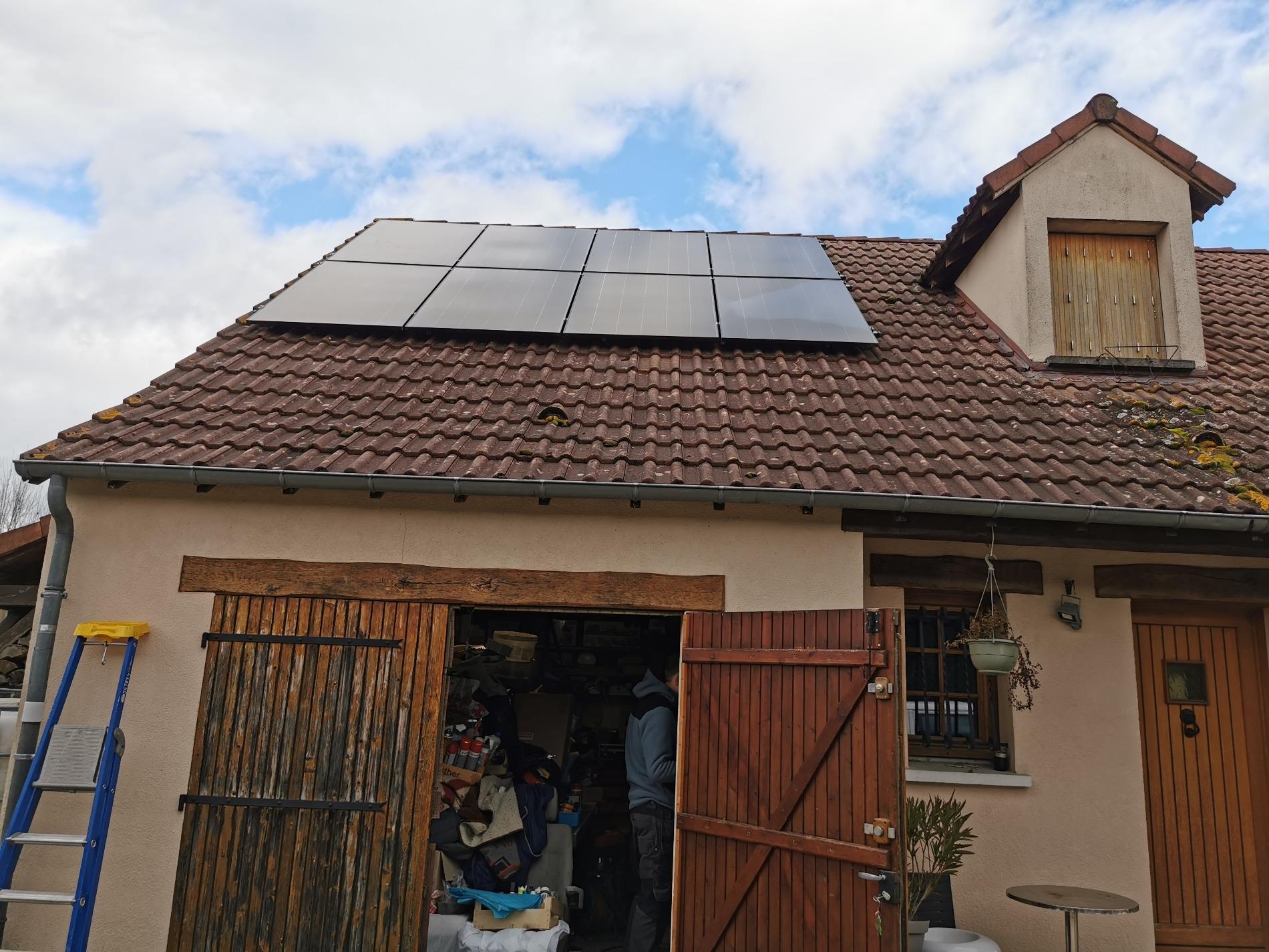 Chantier 3kwc sur tuiles mécaniques